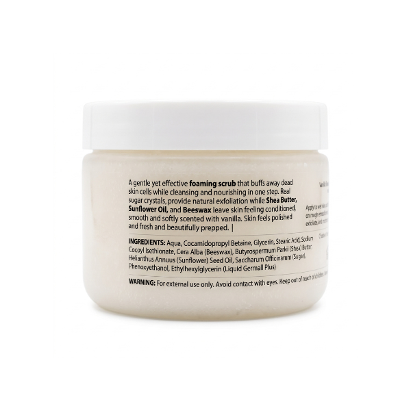 Vanilla Shea Foaming Scrub